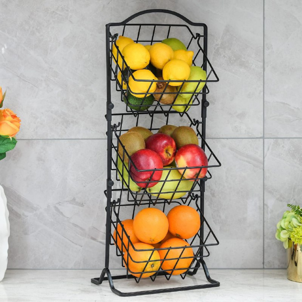 ORGANIZADOR DE METAL DE FRUTAS Y VERDURAS