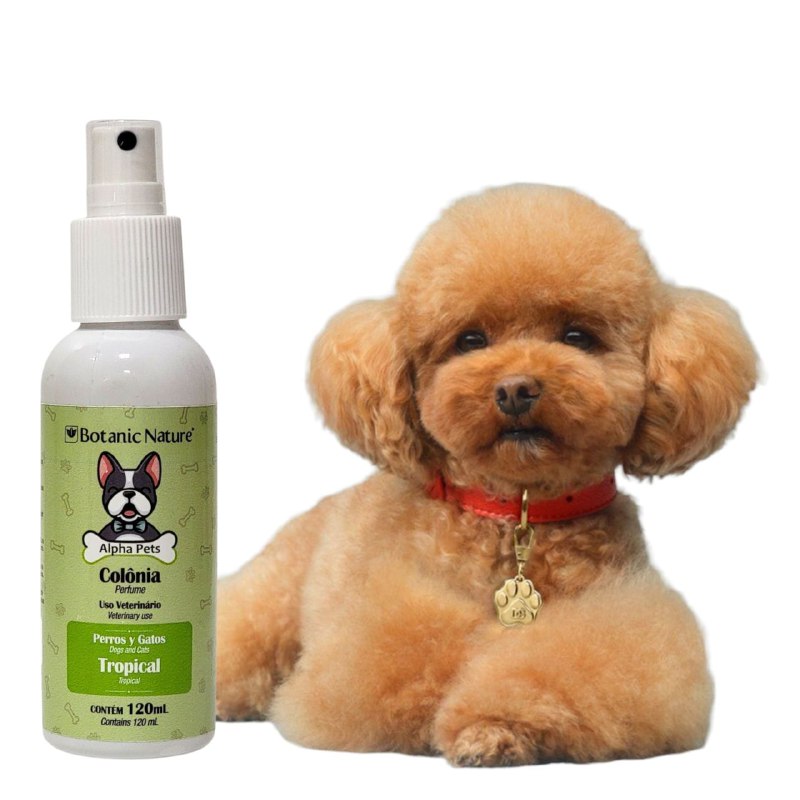 PERFUME PARA PERROS Y GATOS USO VETERINARIO AROMA TROPICAL BOTANIC NATURE ALPHA PETS 120ML