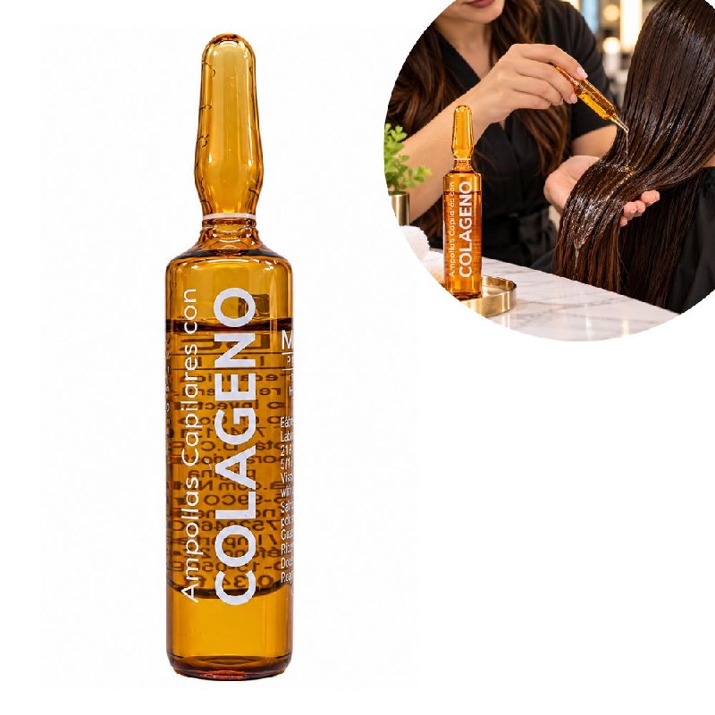 TRATAMIENTO CAPILAR ACONDICIONADOR Y REVITALIZANTE EN AMPOLLA ENRIQUECIDA CON COLAGENO MAXYBELT PROFESSIONAL 10ML