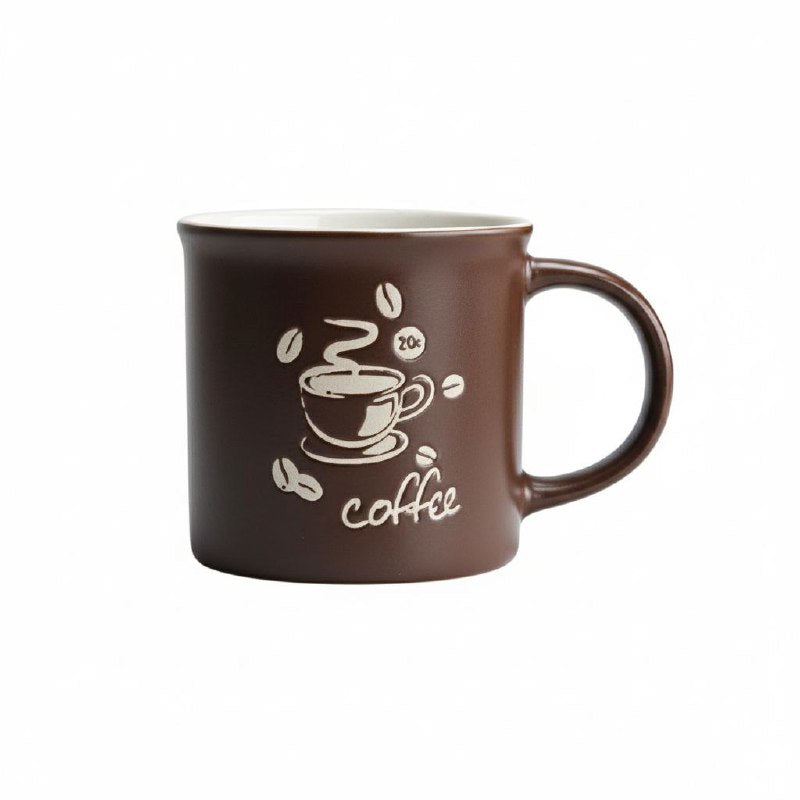 TAZA DE CERAMICA DE ALTA RESISTENCIA CON ACABADO BRILLANTE Y DISEÑO ERGONOMICO 8CM
