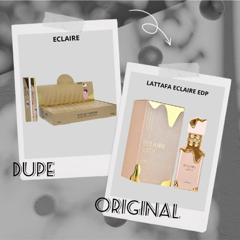 PERFUME EN TUBO PARA DAMA ECLAIRE EDP 35ML (M) (AROMA SIMILAR LATTAFA ECLAIRE)