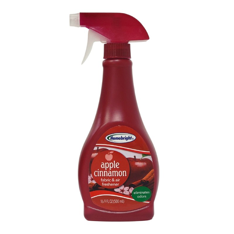 AMBIENTADOR AROMATIZANTE EN SPRAY DE MANZANA Y CANELA HOMEBRIGHT 500ML