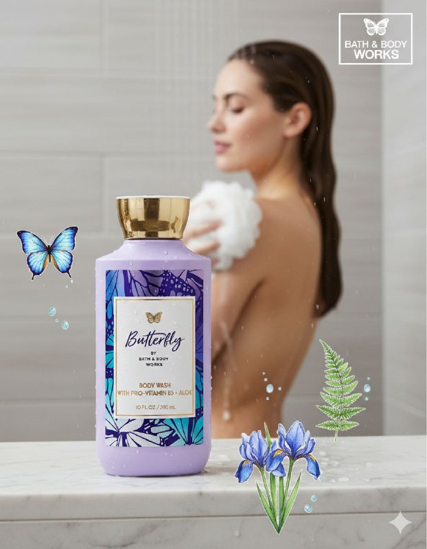 BATH & BODY WORKS GEL DE DUCHA BUTTERFLY 295ML