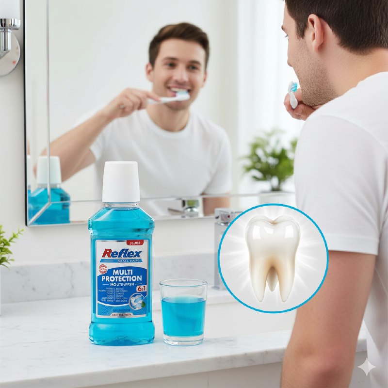 ENJUAGUE BUCAL MULTIPROTECCION DE LIMPIEZA PROFUNDA ANTI CARIES Y SARRO REFLEX 225ML