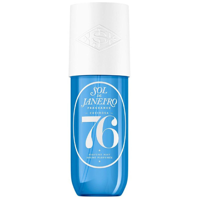 SPRAY PERFUMADO PARA EL CABELLO Y CUERPO SOL DE JANEIRO FRAGRANCE CHEIROSA 76 NOTAS JAZMIN MEDIANOCHE, GROSELLA NEGRA Y MADERA AMBAR 90ML