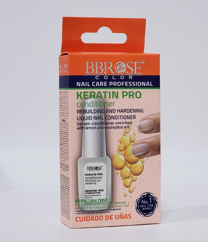 ESMALTE ACONDICIONADOR DE UÑAS FORTALECEDOR HIDRATANTE LIQUIDO CON ACEITE DE LIMON Y EUCALIPTO BBROSE 14ML