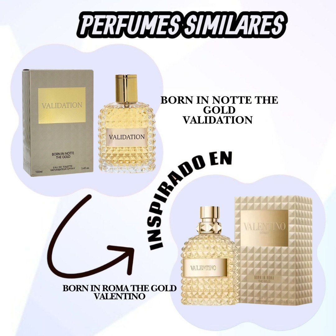 VALIDATION BORN IN NOTTE THE GOLD EDT 100ML (H) (AROMA SIMILAR VALETINO BORN IN ROMA THE GOLD)