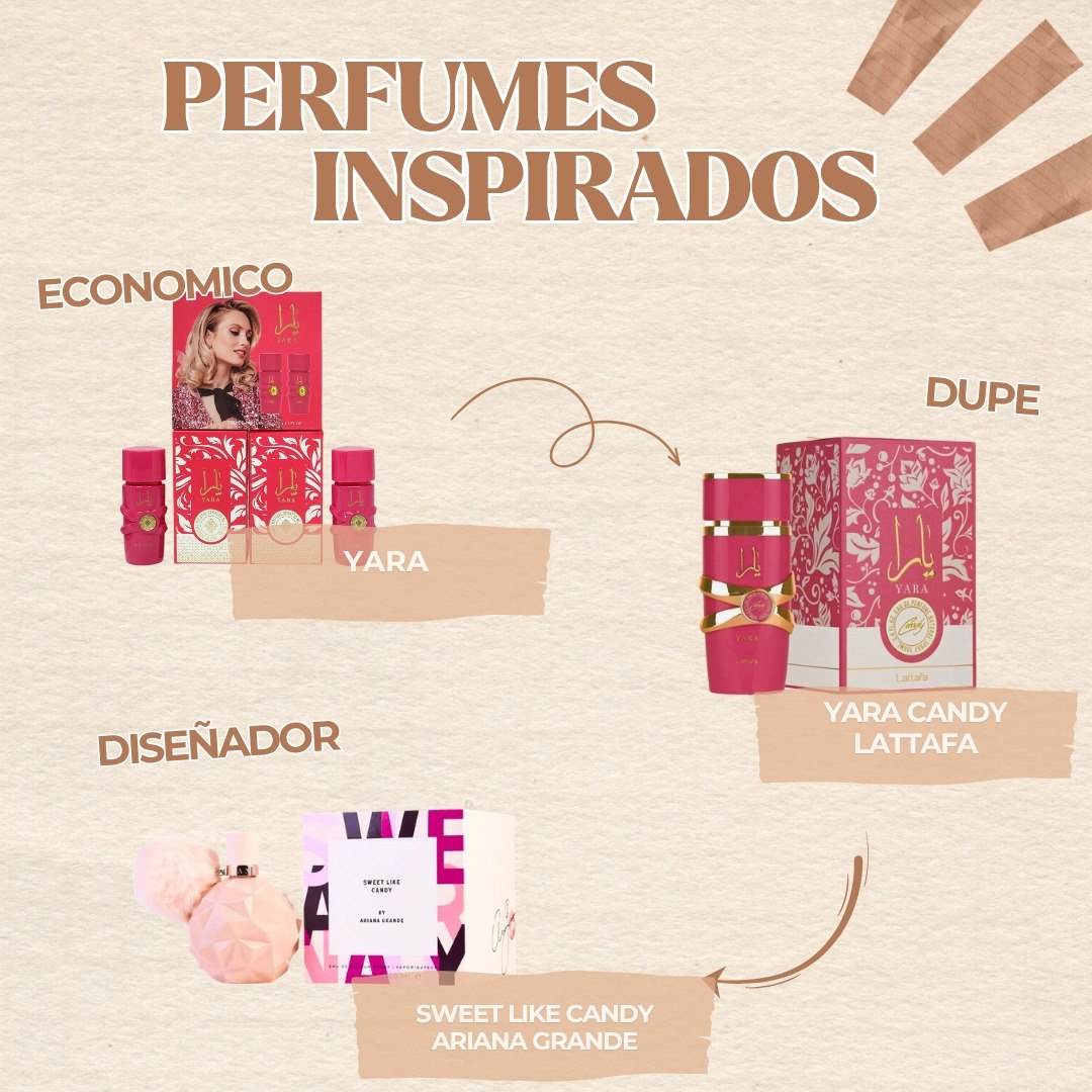SET YARA EDP 50MLX2 (M) (AROMA SIMILAR A LATTAFA YARA CANDY)