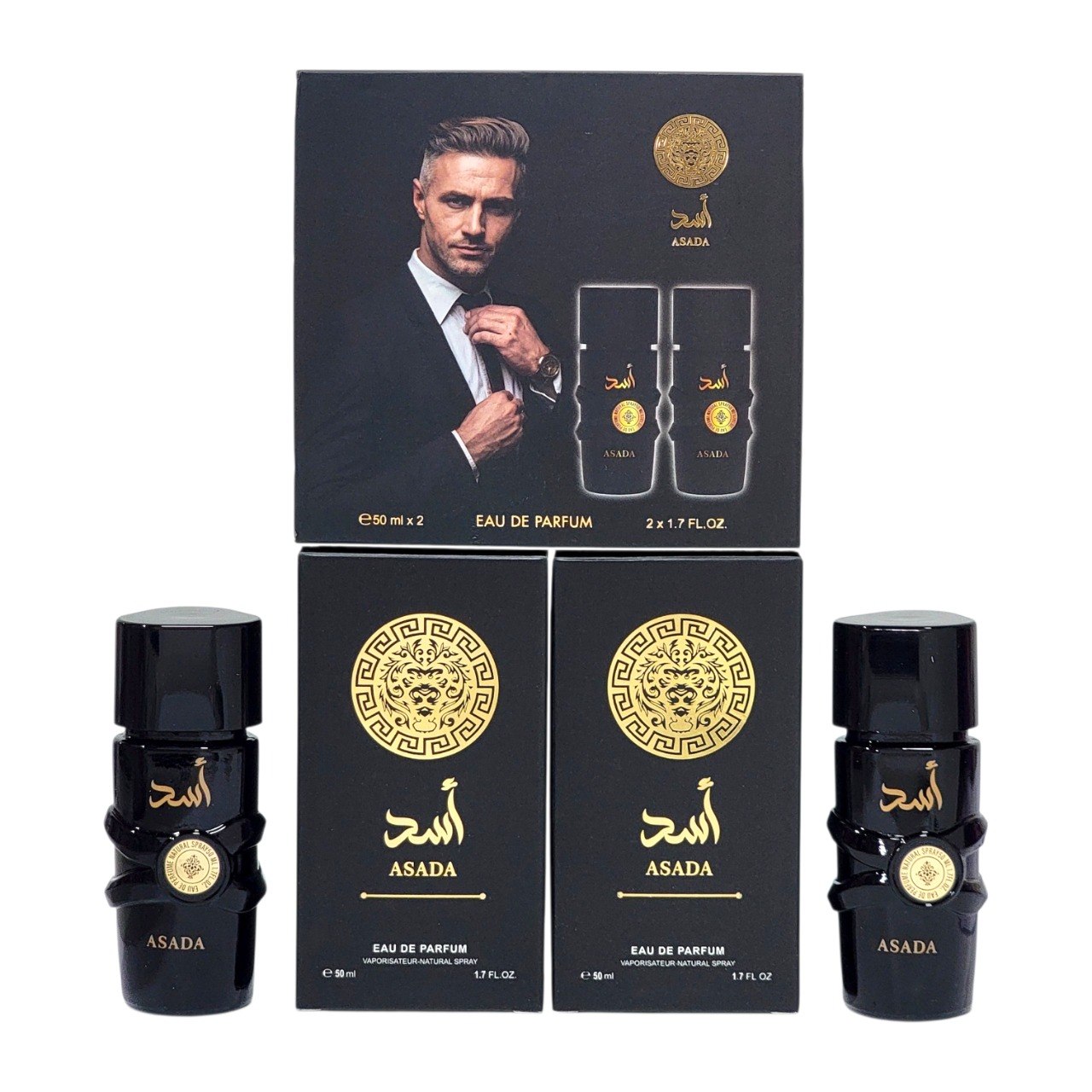 SET ASADA EDP 50MLX2 (H) (AROMA SIMILAR A LATAFFA ASAD)