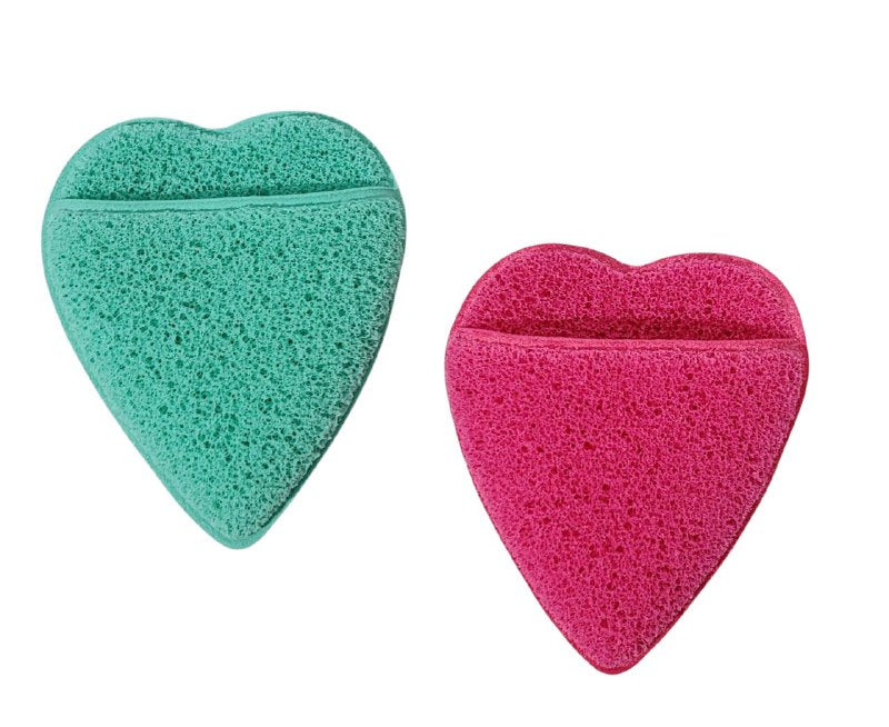 ESPONJAS PARA MAQUILLAJE EN SET DE 2 PIEZAS, ESPONJAS DESMAQUILLANTES PARA EL CUIDADO FACIAL RUBY FACE