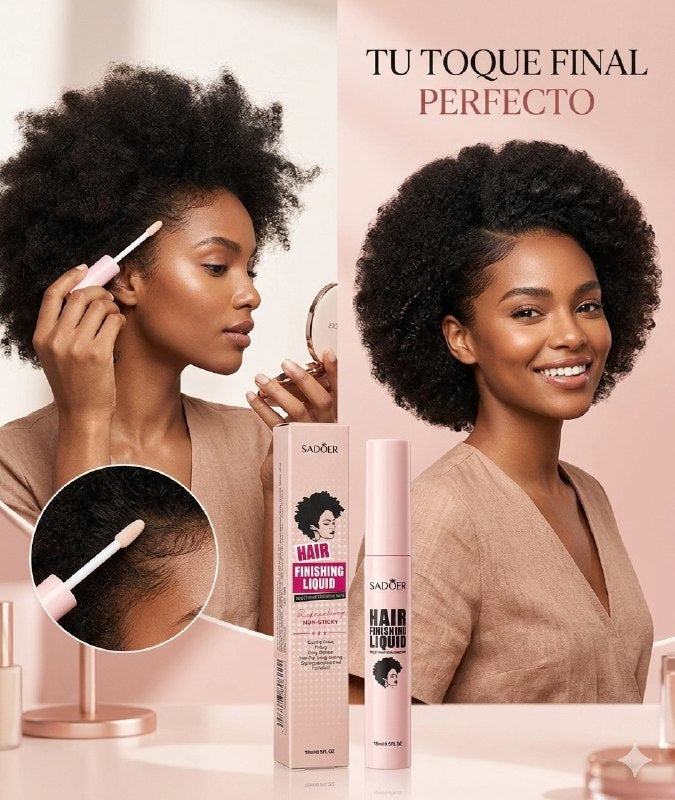 GEL LIQUIDO CON CEPILLO PARA EL CABELLO PARA CONTROL DEL FRIZZ DE LARGA DURACION SADOER 15ML