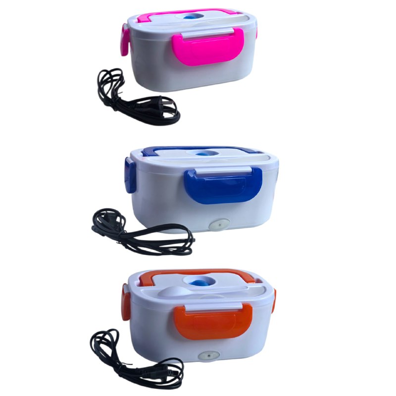 MAQUINA LONCHERA ELECTRICA CON CALENTADOR DE COMIDA PORTATIL USO PERSONAL CON CUCHARA, 3 COLORES