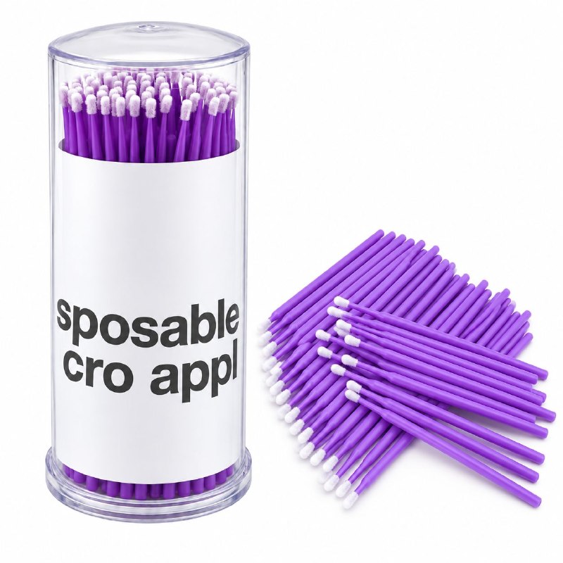 APLICADORES MICRO DESECHABLES PARA BELLEZA DE PRECISION PARA PESTAÑAS, CEJAS Y MANICURA 2 TAMAÑOS
