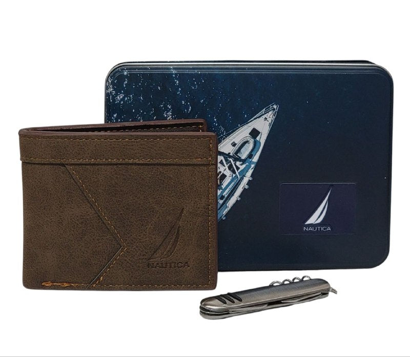 BILLETERA ECONÓMICA NAUTICA CON NAVAJA