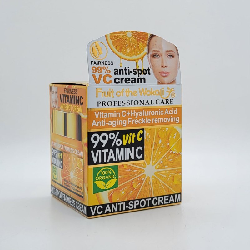 CREMA FACIAL ANTI MANCHAS VITAMINA C FRUIT OF THE WOKALI 50G