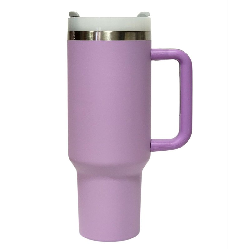 VASO TERMICO DE ACERO INOXIDABLE, DOBLE PARED AL VACIO CON ASA, 3 COLORES 40OZ