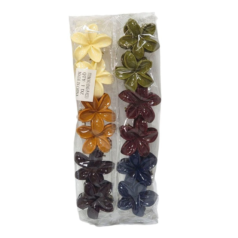 GANCHO PARA EL CABELLO DE FLOR HAWAIANA, PINZAS DE SUJECION FUERTE, ACCESORIO PARA EL CABELLO PAQUETE DE 12UND, MEDIDA 4CM