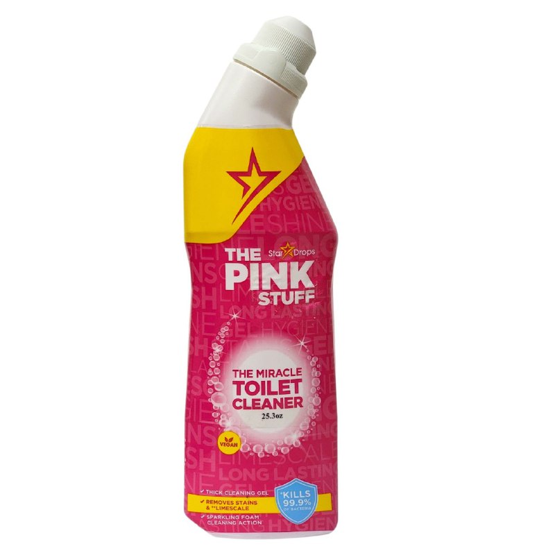 LIMPIADOR EN GEL DE INODOROS MILAGROSO THE PINK STUFF 750ML