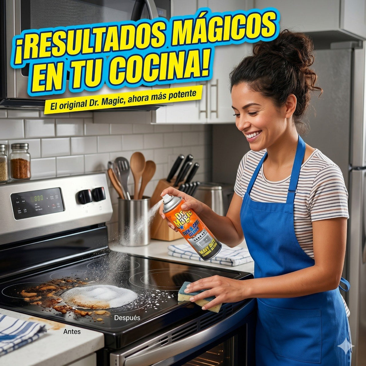 LIMPIADOR DE HORNOS Y PARRILLAS DE ACCION RAPIDA DR. MAGIC 390ML