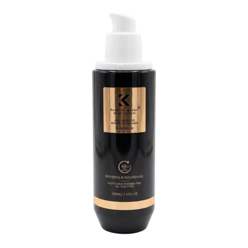SUERO PARA EL CABELLO ANTICAIDA DE QUERATINA Y COLAGENO KERATINE QUEEN 100ML