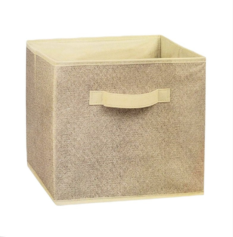 ORGANIZADOR CAJA DE ALMACENAMIENTO PLEGABLE PARA LIBROS, ROPA, JUGUETES, ETC CLOSET ESSENTIALS 27.9X26.7X26.7CM