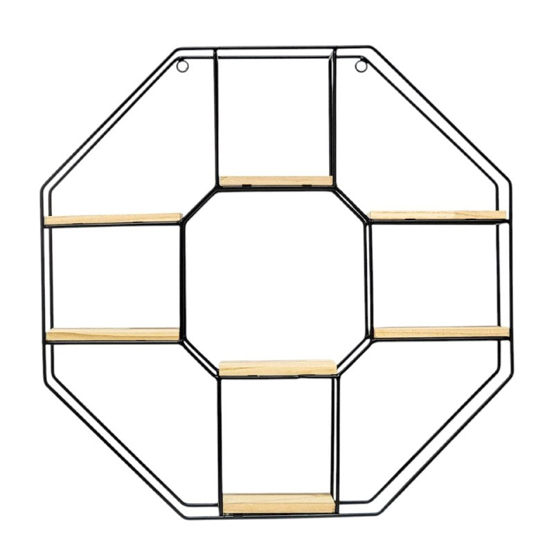 DECORACION ESTANTE DECORATIVO DE METAL PARA PARED 50X50CM