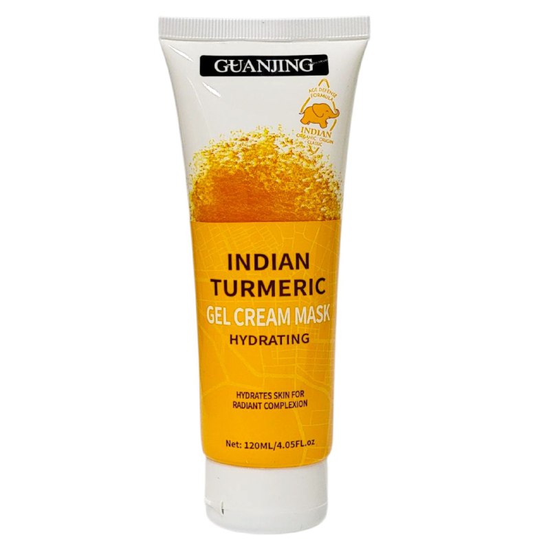 MASCARILLA FACIAL DUAL EN GEL Y CREMA HIDRATANTE Y ACLARANTE CON CURCUMA INDIA GUANJING 120ML