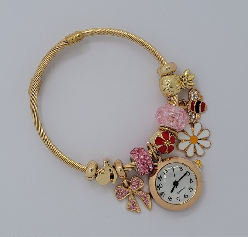 RELOJ ECONOMICO TIPO PANDORA PARA DAMA