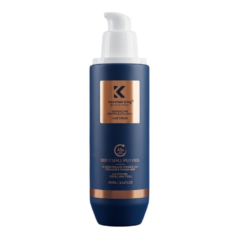 SUERO CAPILAR DE PROTEINA Y COLAGENO ANTI FRIZZ CON BRILLO NATURAL KERATINE KING 100ML
