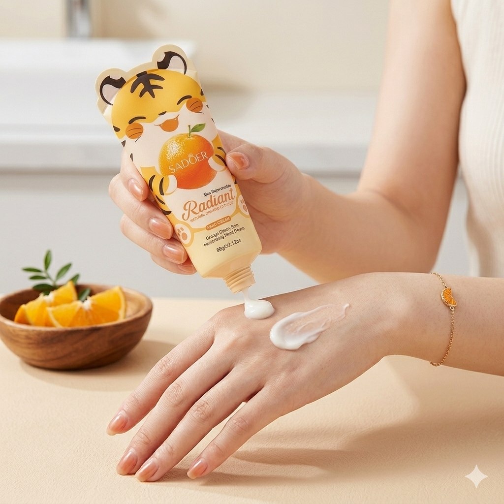 CREMA PARA MANOS HIDRATANTE CON EXTRACTO NATURAL DE ORANGE SADOER 60G