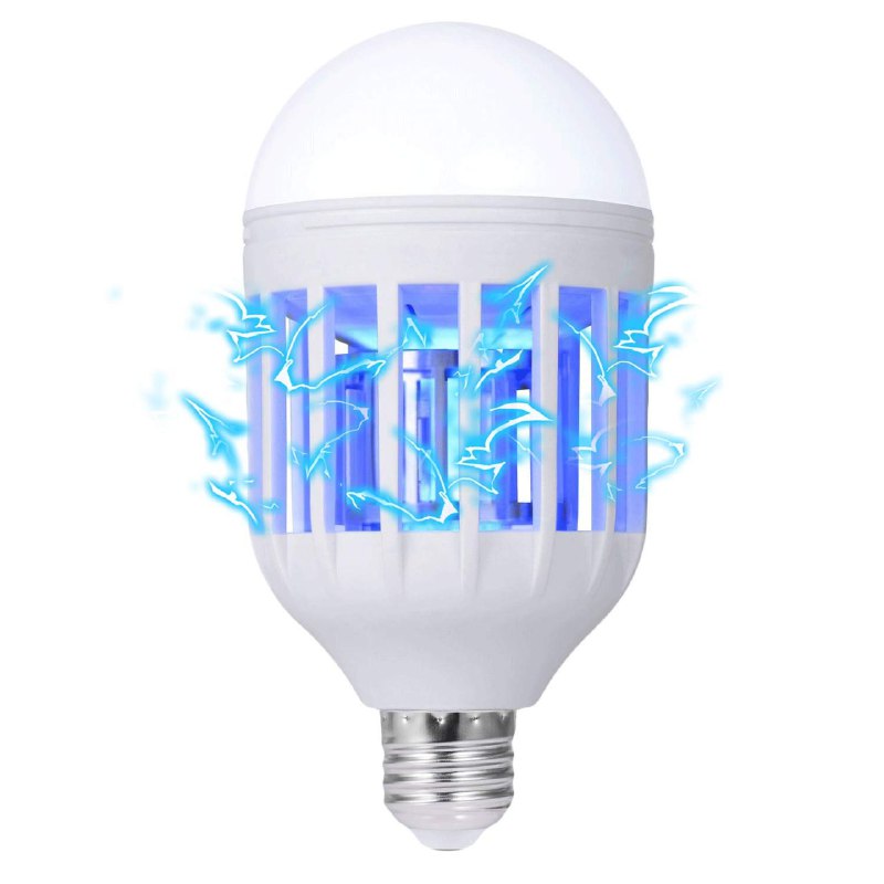 LUZ LED, LAMPARA FOCO MATA MOSQUITOS, ILUMINACION Y ELIMINACION DE ZANCUDOS 2 EN 1, AHORRO DE ENERGIA, LUZ DE BUENA CALIDAD MOSQUITO KILLER LAMP 110V DE 15W
