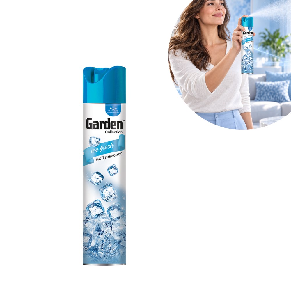 AMBIENTADOR EN AEROSOL CON AROMA A HIELO FRESCO ICE FRESH GARDEN COLLECTION 300ML
