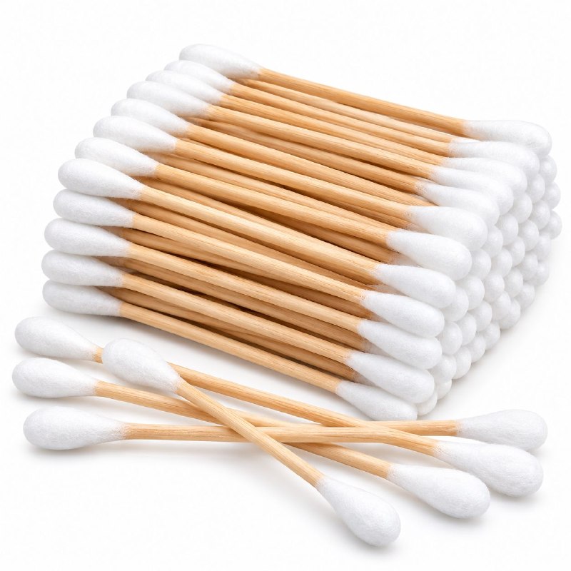 PAQUETE DE HISOPOS DE ALGODON SUAVE Y DELICADO PARA CUIDADO PERSONAL Y MAQUILLAJE WISH 600UND
