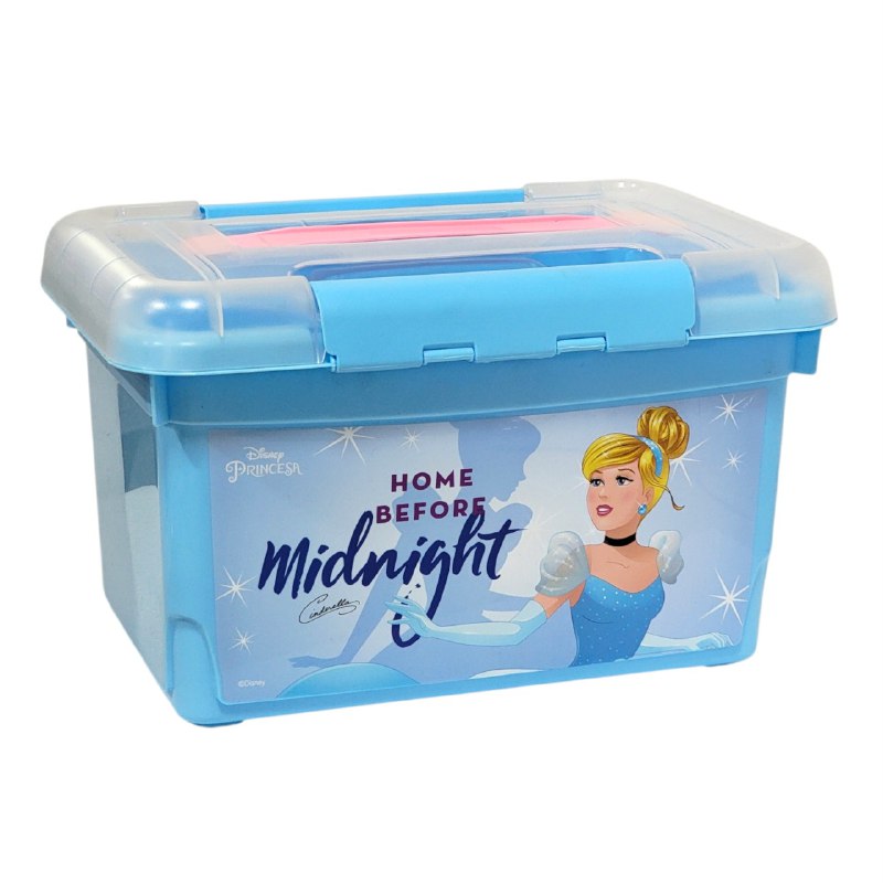 ORGANIZADOR CAJA DE ALMACENAMIENTO ORGANIZADORA PARA NIÑAS DE PRINCESAS 19X22X32CM