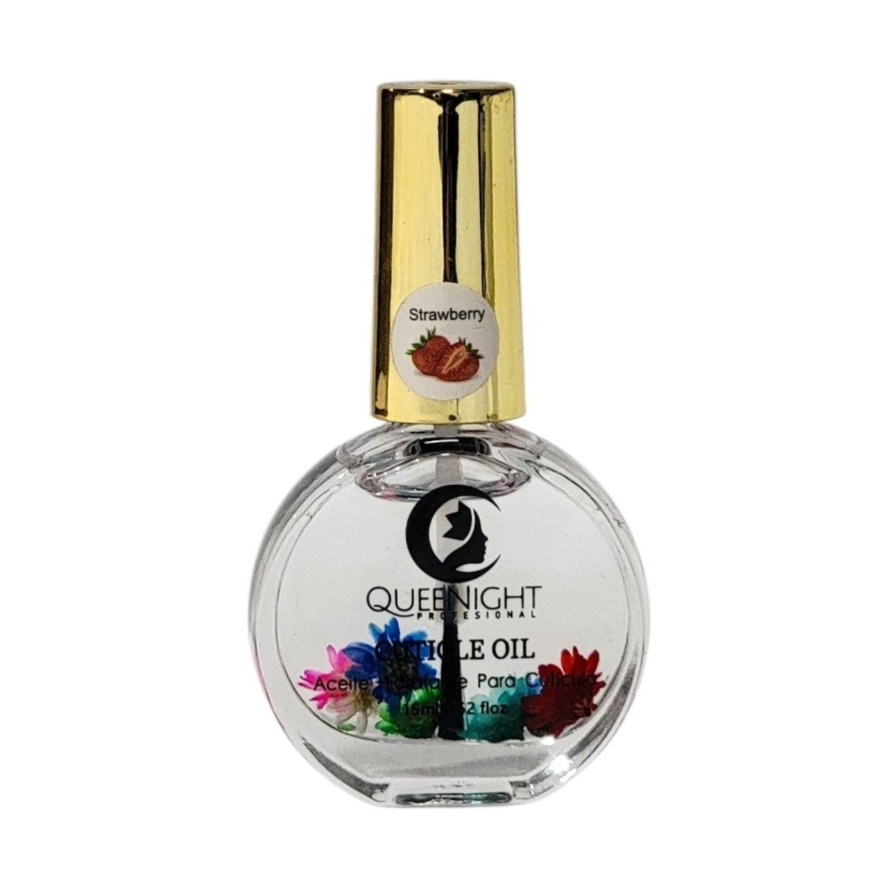 ACEITE PARA CUTICULAS Y UÑAS DE MANOS Y PIES QUEENIGHT PROFESIONAL 15ML