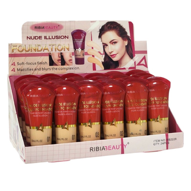 BASE DE MAQUILLAJE LIQUIDA CON ACABADO SUAVE RIBIABEAUTY 30ML (DUPE DE WANDER)
