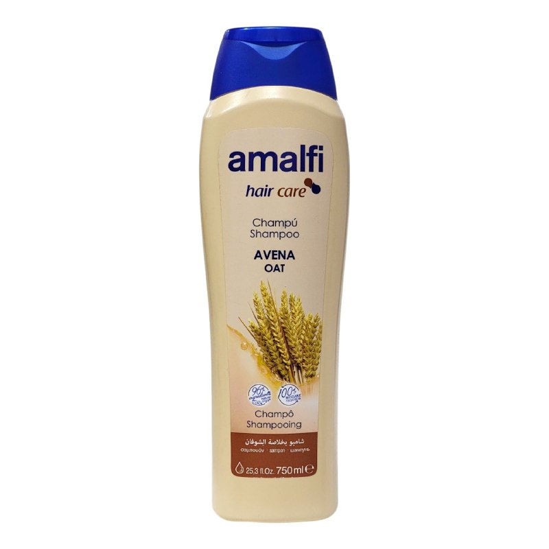 SHAMPOO CON EXTRACTO DE AVENA SUAVIZANTE Y CALMANTE AMALFI 750ML