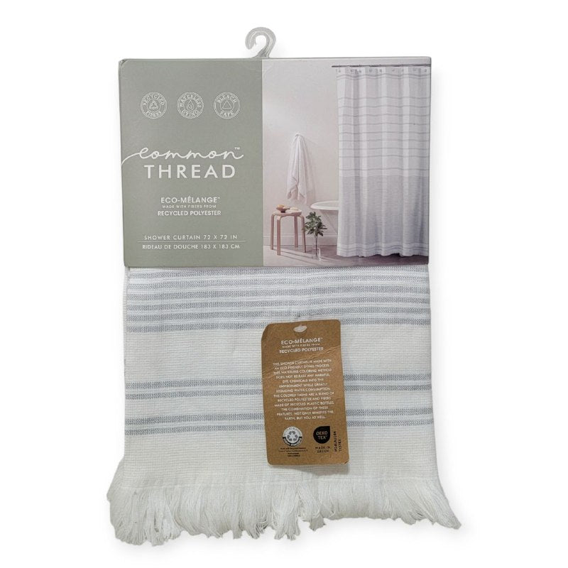 CORTINA DE DUCHA DE TELA RECICLADO COMMON THREAD 183X183CM