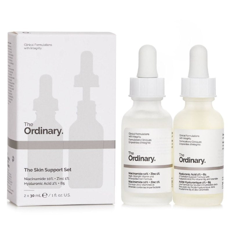KIT DE CUIDADO FACIAL DE ACIDO HIALURONICO Y NIACINAMIDA HIDRATANTES THE ORDINARY 30MLX2