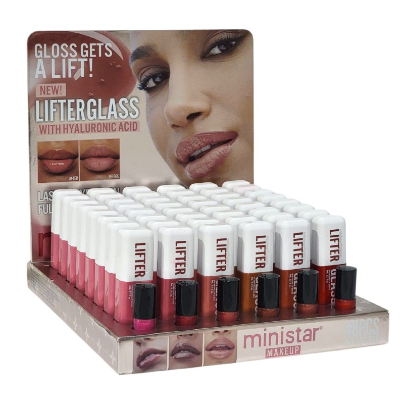 BRILLO LABIAL VOLUMINIZADOR CON ACIDO HIALURONICO GLOSS GETS A LIFT MINISTAR 8ML (DUPE DE MAYBELLINE)