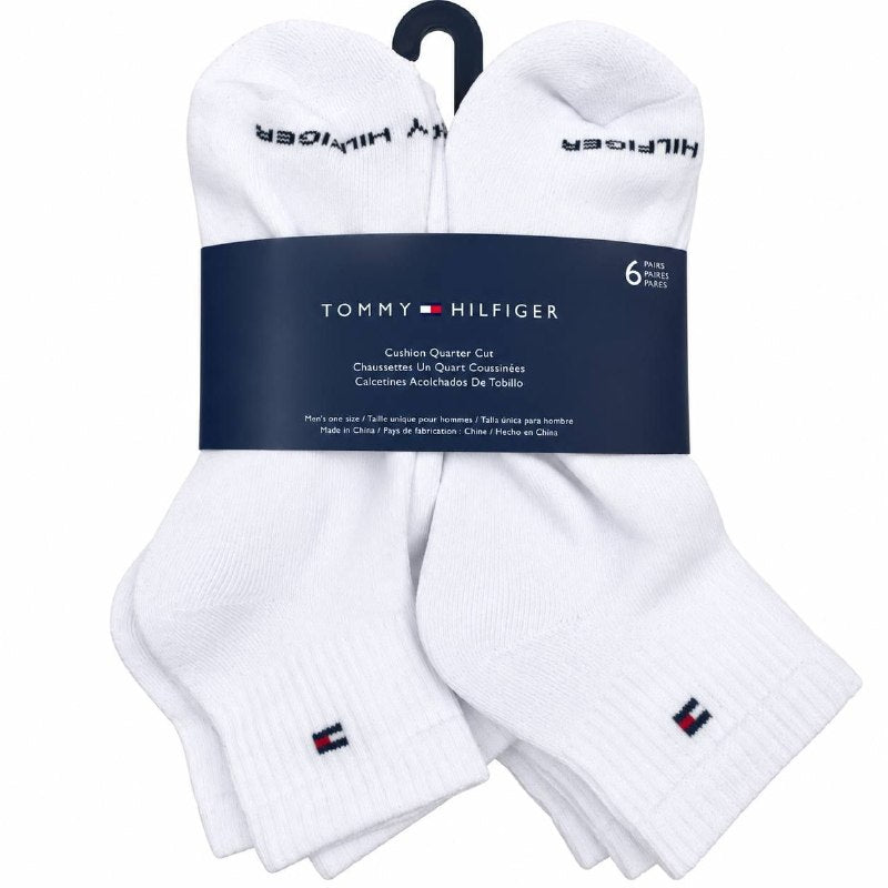 CALCETA TOBILLERA TOMMY HILFIGER ORIGINAL PARA HOMBRE 6 PARES TALLA ÚNICA