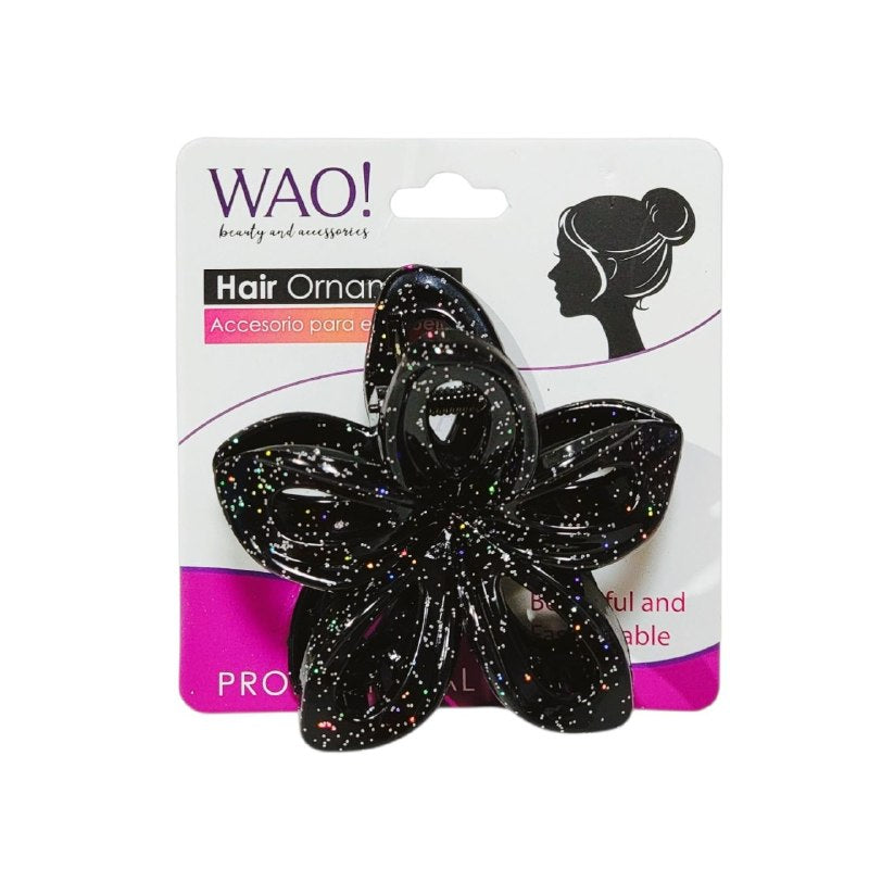 GANCHO PARA EL CABELLO CON DISEÑO DE FLOR WAO 7X9CM