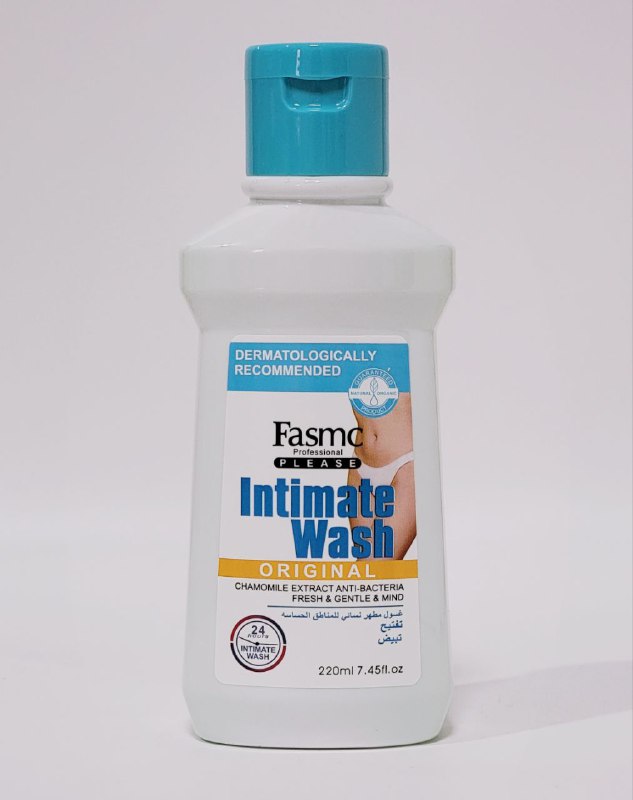 JABON INTIMO SENSIBLE CON EXTRACTO DE MANZANILLA ARANDANO Y ACIANO FASMC PROFESSIONAL 220ML