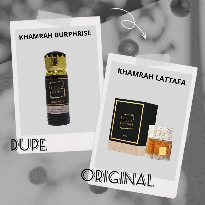 SPLASH KHAMRAH BURPHRISE 250ML (H) (AROMA SIMILAR LATTAFA KHAMRAH)