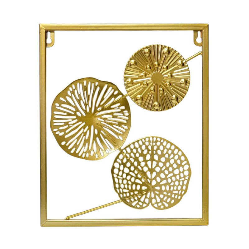 DECORACION CUADRO DECORATIVO DE METAL PARA PARED 25X30CM