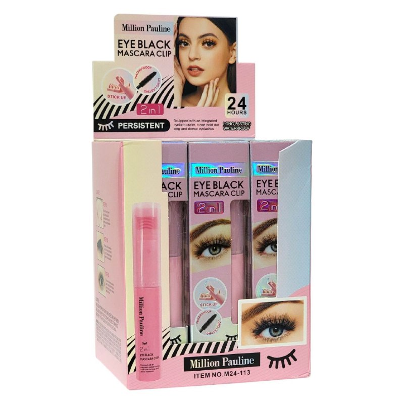 RIMEL 2 EN 1 CON MINI RIZADOR INTEGRADO CON FORMULA ALARGADORA Y VOLUMIZADORA MILLION PAULINE 10G