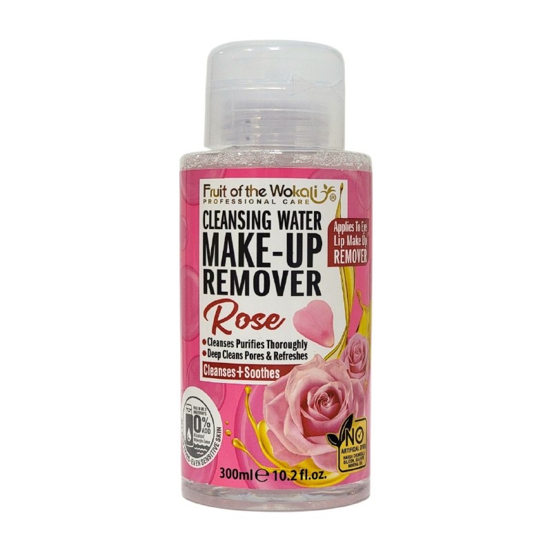 AGUA MICELAR DESMAQUILLANTE DE ROSA LIMPIA Y PURIFICA LA PIEL FRUIT OF THE WOKALI 300ML