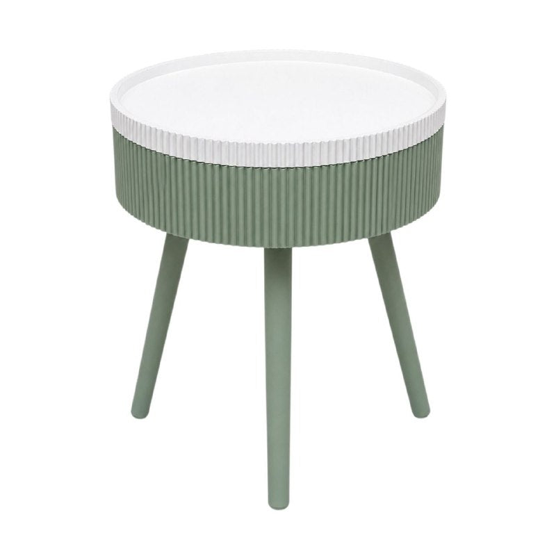 MESA AUXILIAR MULTIFUNCIONAL CON ESPACIO DE ALMACENAMIENTO Y TAPA REMOVIBLE 48.2 x 39.4 CM