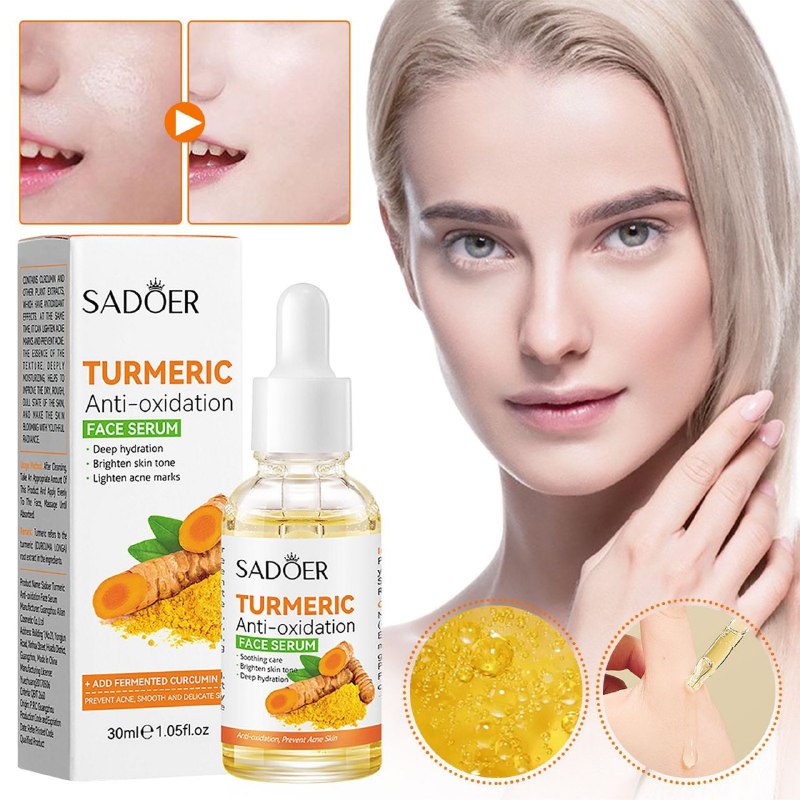 SUERO FACIAL ANTIOXIDANTE CON EXTRACTO DE CURCUMA SADOER 30ML