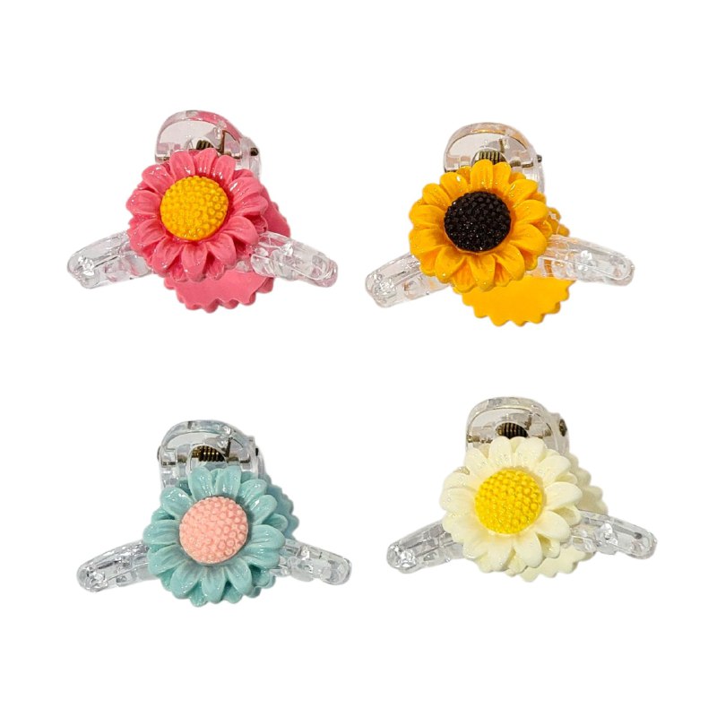 GANCHO PARA EL CABELLO DE GIRASOL, PINZAS FUERTES EN PAQUETE DE 10UND 3X5CM